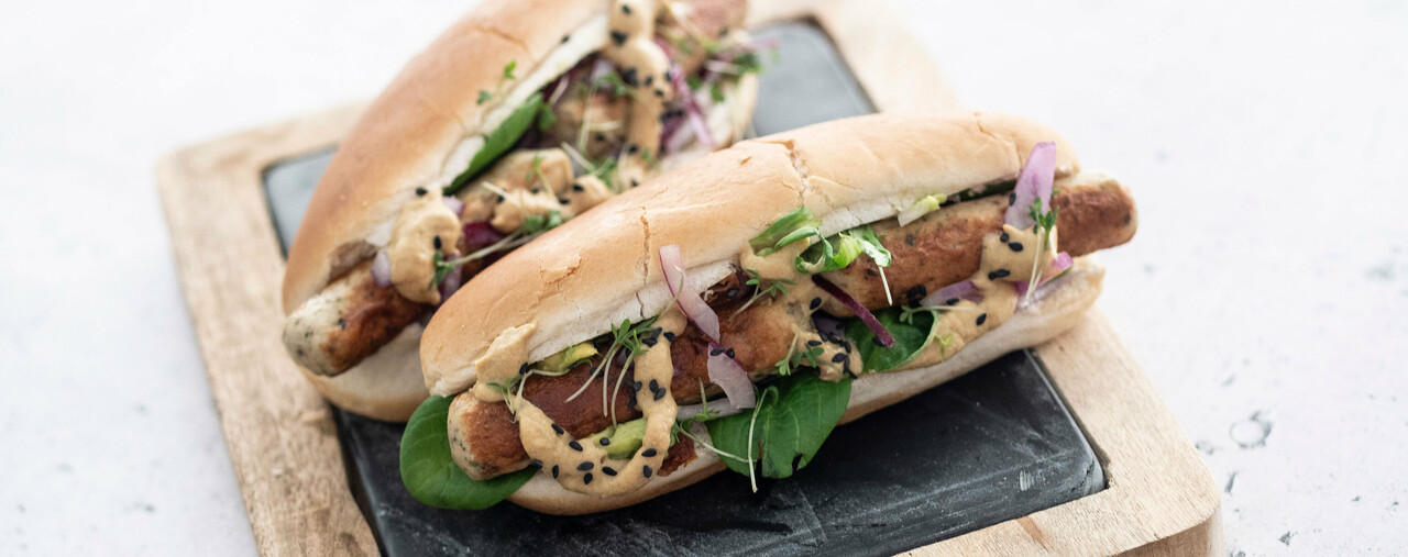 Veggie Hotdog mit DIE OHNE Bratwurst