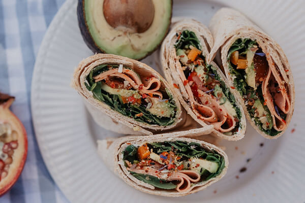 Wraps mit die OHNE Pikante Extra